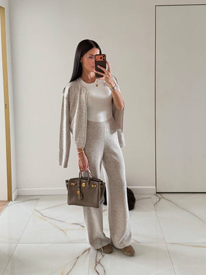 Трикотажні штани | Beige melange