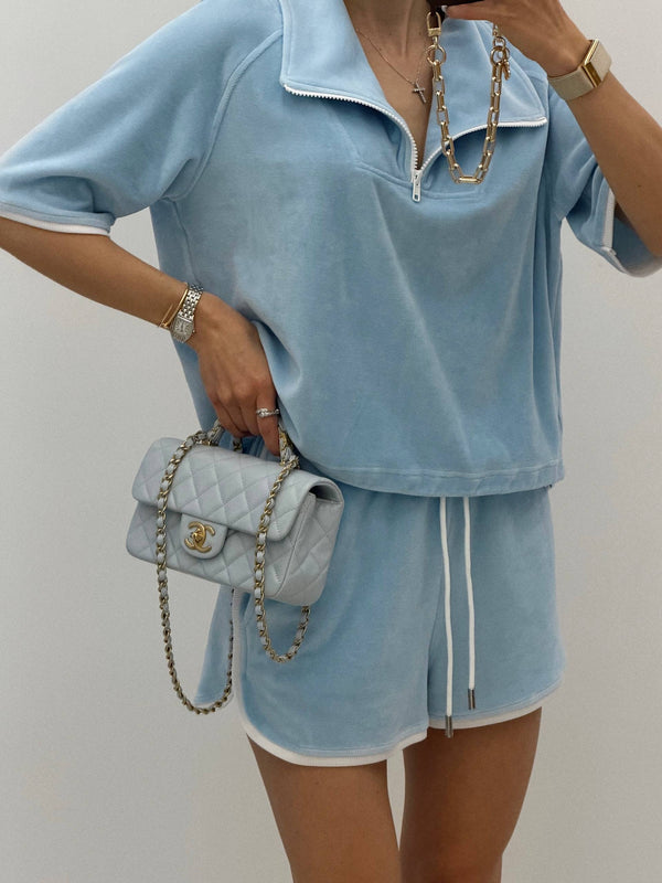 Костюм із спортивного велюру | Baby Blue
