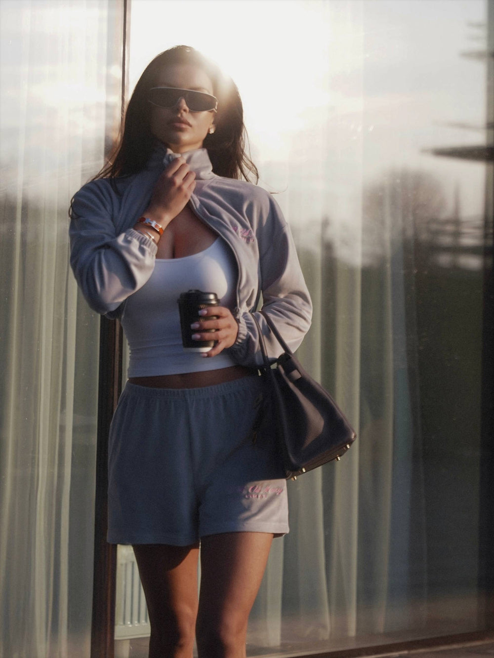 Костюм Old Money з спортивного велюру | Grey