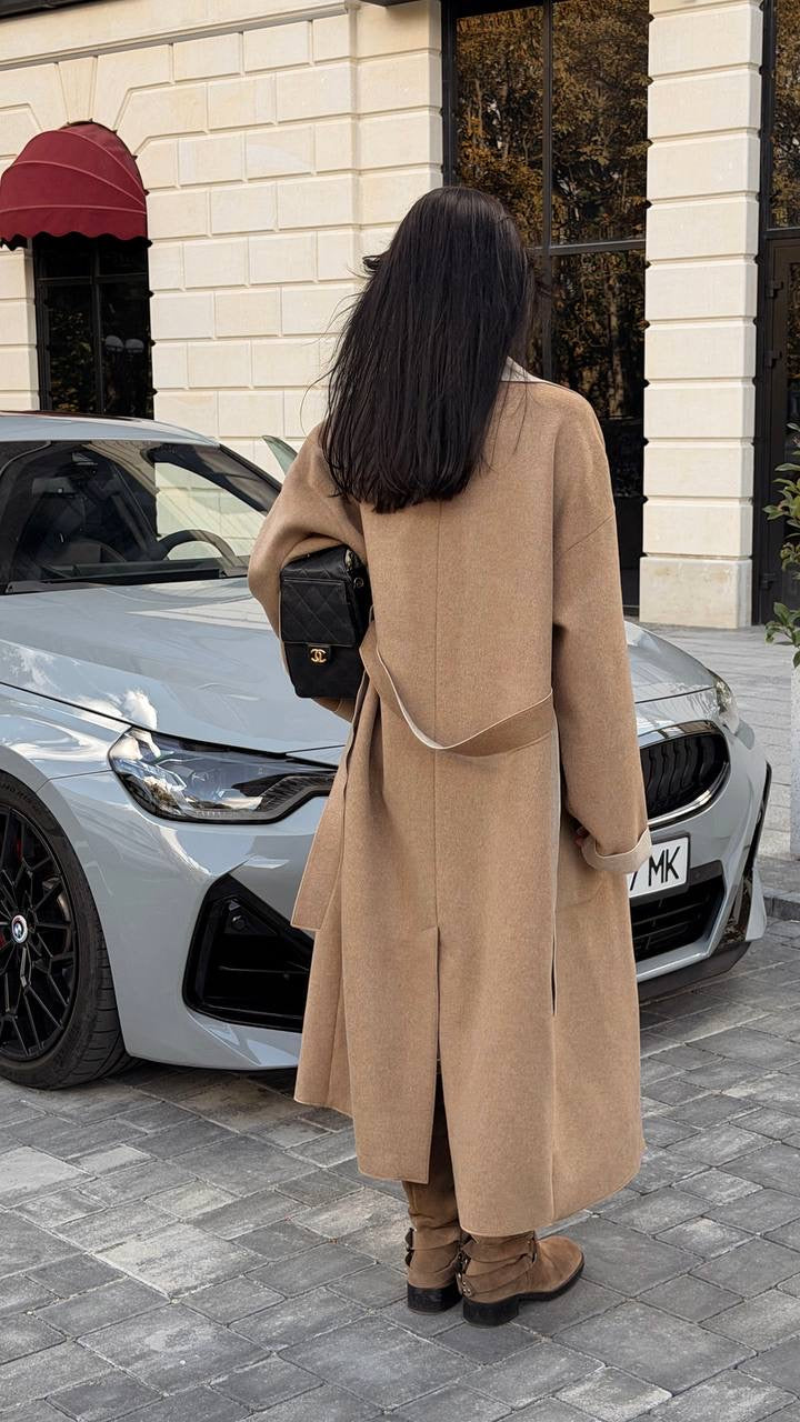 Пальто з вовни та кашеміру | Beige
