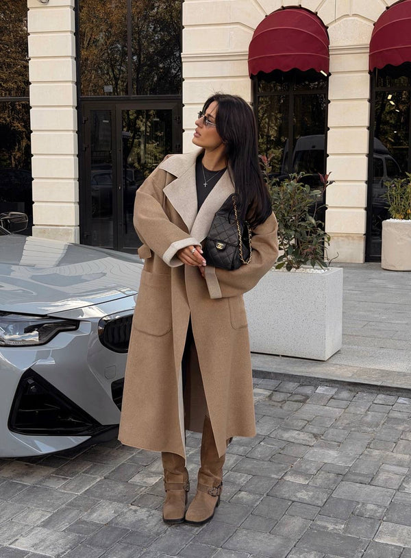 Пальто з вовни та кашеміру | Beige