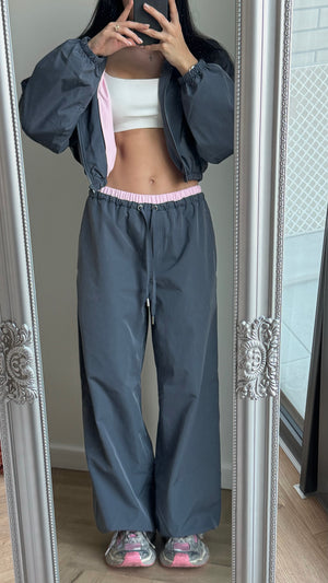 Костюм із плащової тканини - Blue